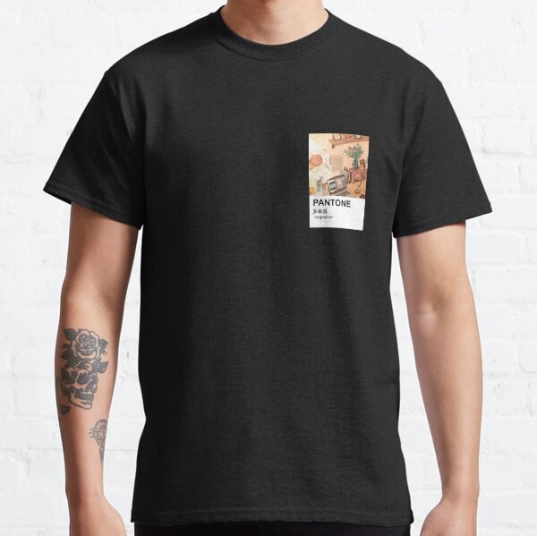 Pantone aesthetic Anime Peaceful Stationary Classic T-Shirt
