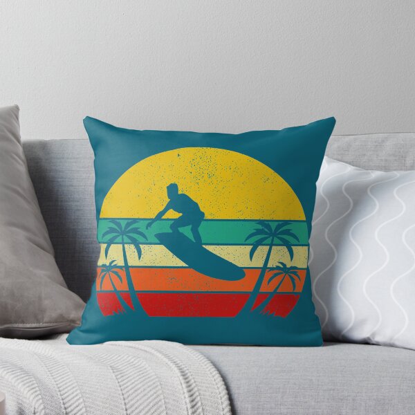 Item preview, Pastel Ocean Waves, with Retro Sunset Beach and Palm Trees designed and sold by corner-shop.