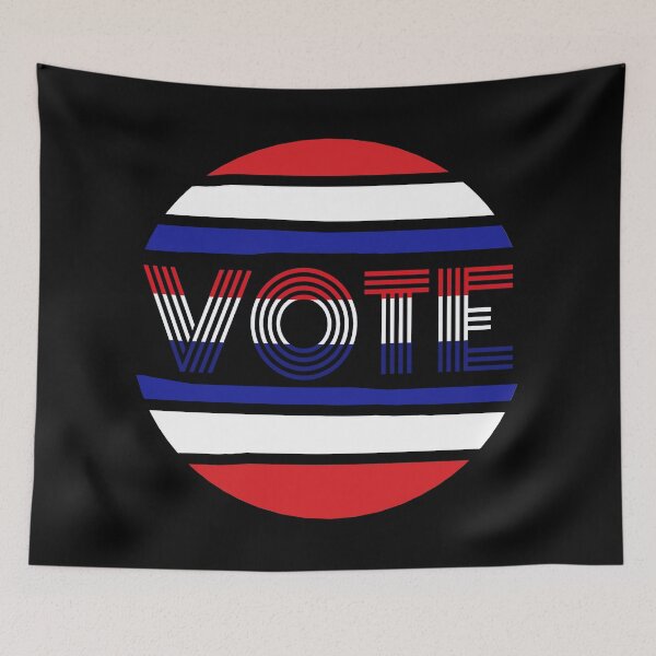 Item preview, Vote. Circular Red, White and Blue Election Design designed and sold by ArtByLM.