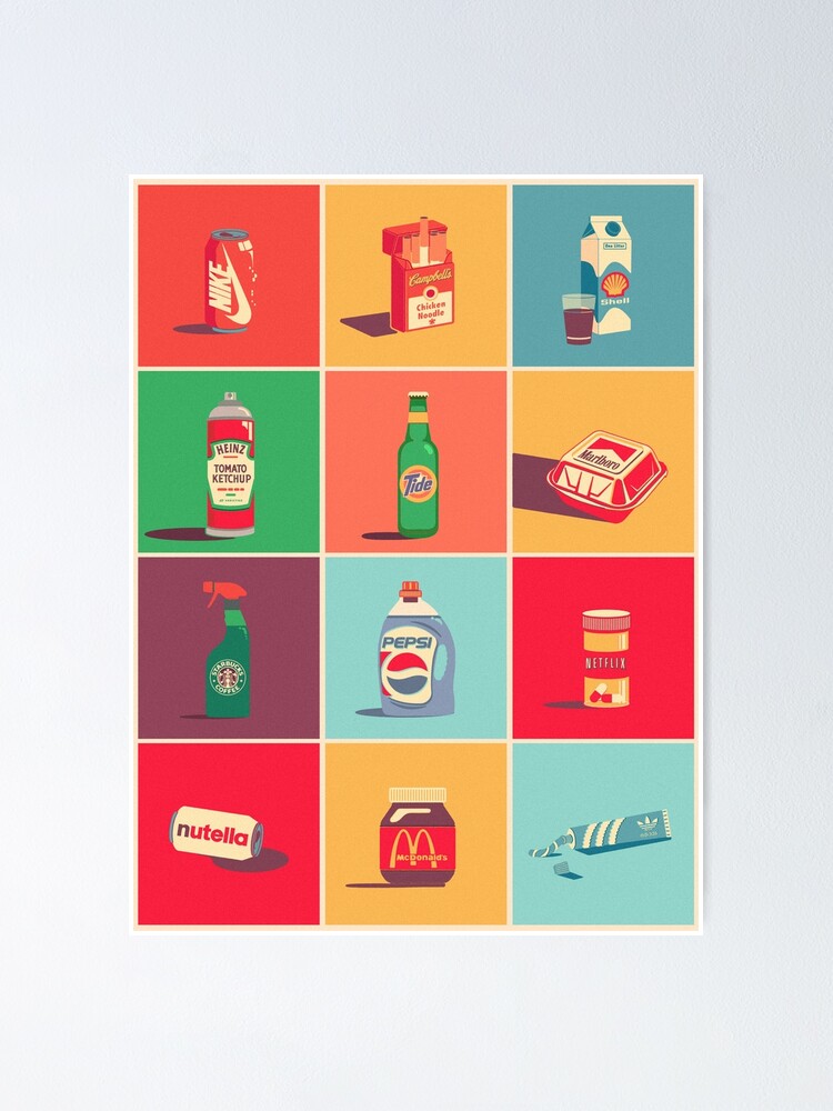 "Off Brand Graphic Poster" Poster for Sale by edlothian Redbubble