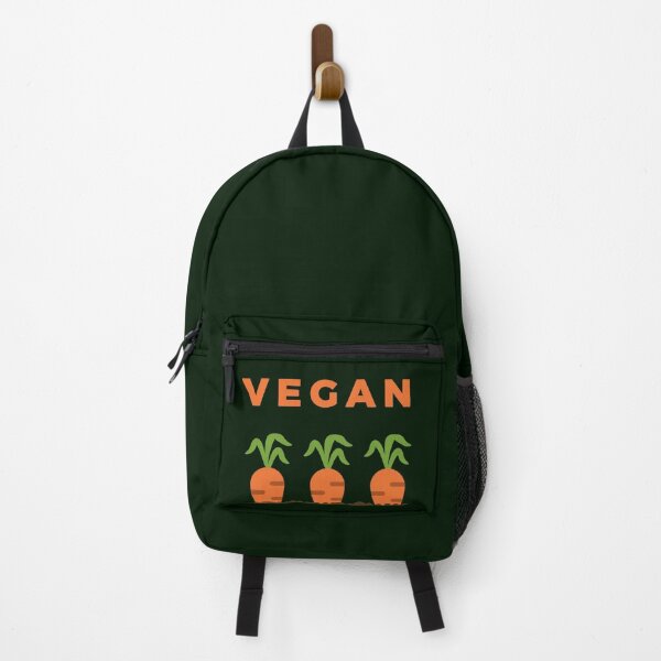 Vista previa del artículo con la obra «Vegano - Zanahorias verdes y naranjas», diseñado y vendido por GreenSlate.