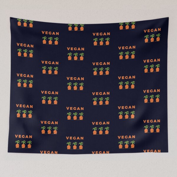 Item preview, Vegan - Green And Orange Carrots designed and sold by GreenSlate.