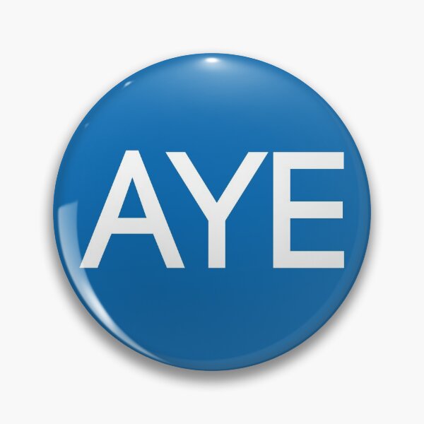 Item preview, AYE, Scottish Independence Saltire Flag Coloured Circle Design designed and sold by MacPean.