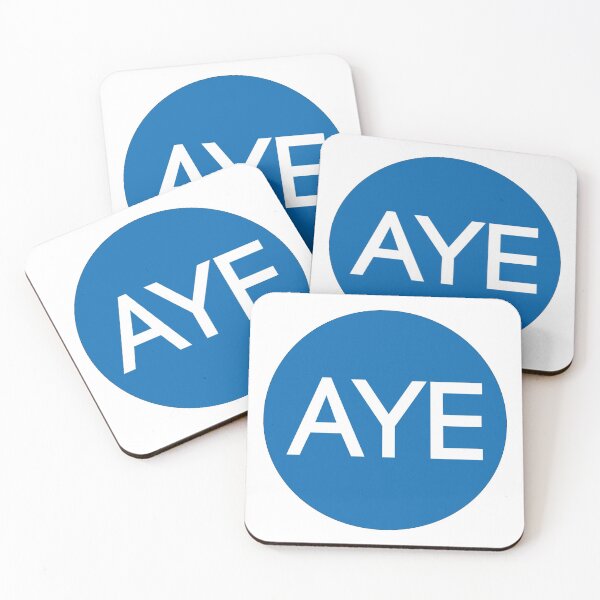 Item preview, AYE, Scottish Independence Saltire Flag Coloured Circle Design designed and sold by MacPean.