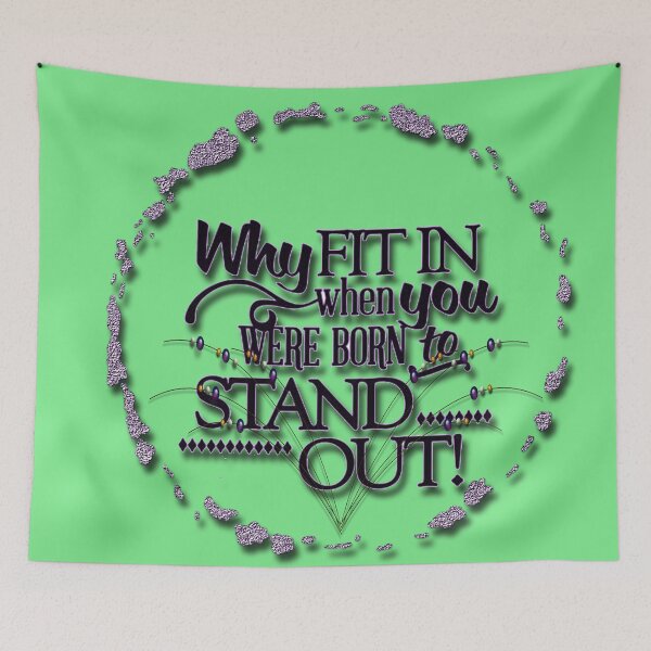 Item preview, why fit in! designed and sold by Sonia Jones Art.