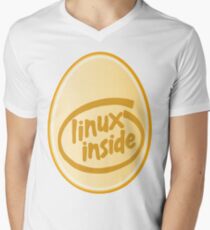 LINUX INSIDE Men's V-Neck T-Shirt