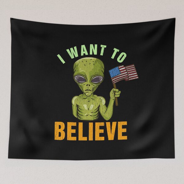 Item preview, I Want To Believe - Martian Alien Geek Gift designed and sold by biNutz.