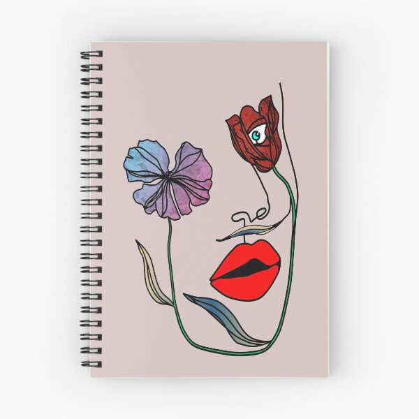Item preview, Abstract flower face on a light purple background. decorating, interiors designed and sold by jayne0524.