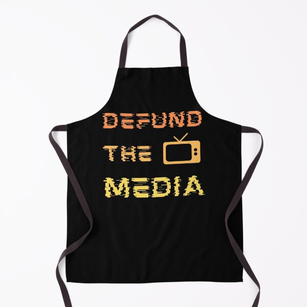 Item preview, Defund The Media Retro, politic, no Trump, vintage, retro, orange, sunset, election, tv, gradient designed and sold by NiceSign.