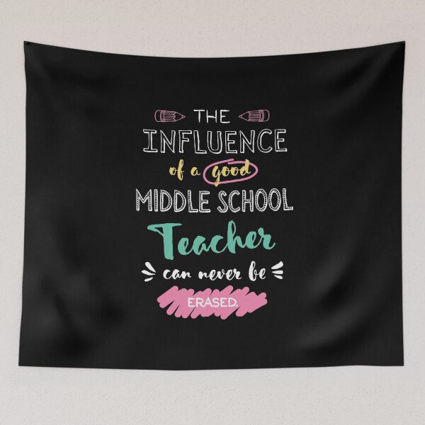 Item preview, Middle School Teacher Appreciation Gifts - The influence can never be erased designed and sold by betternotes.