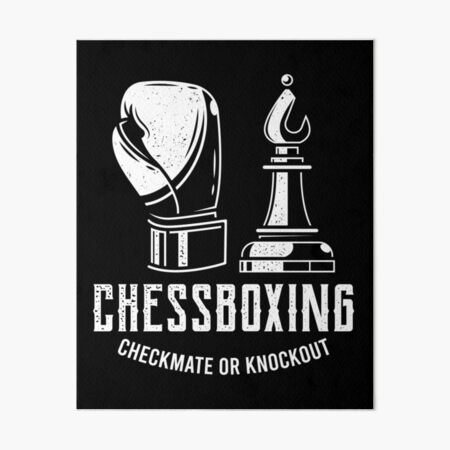 Chess boxing illustration Photographic Print by itisjakob