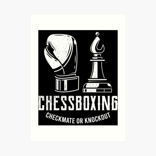 Chess boxing illustration Photographic Print by itisjakob