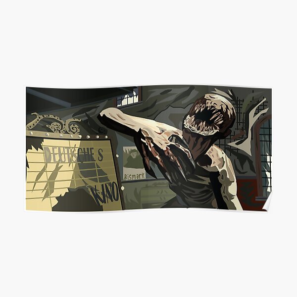 Cod Zombies Kino Der Toten Map Premium Crawler Artwork Poster By Gaming Cult Redbubble