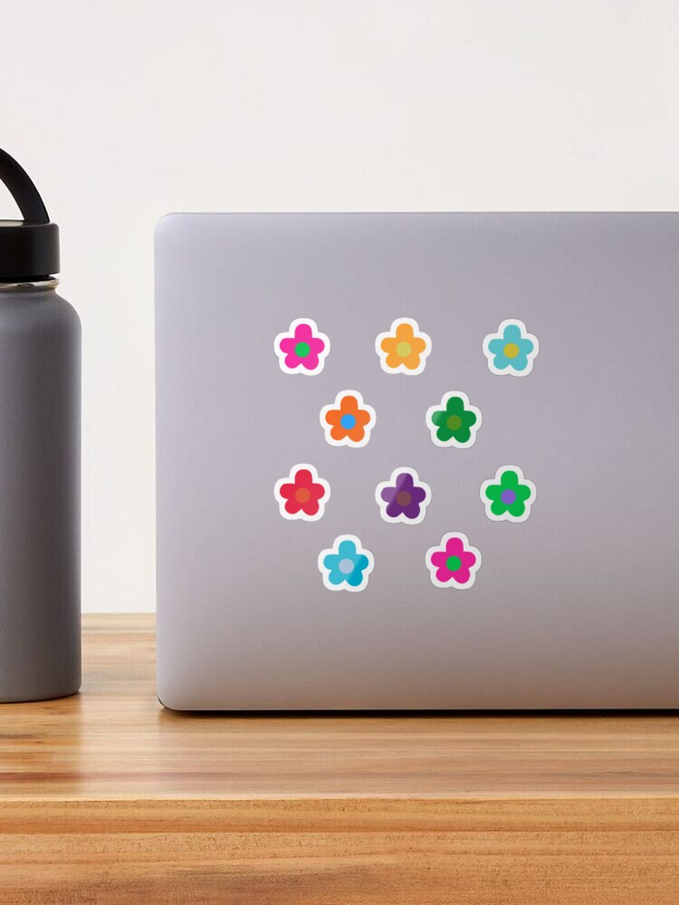 Stickers ordinateur pc mac fleurs designs