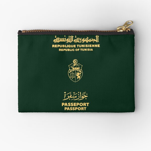 Tunisia Tunisian passport Zipper Pouch