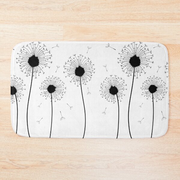 Item preview, Black Dandelion Pattern designed and sold by yellowkats.