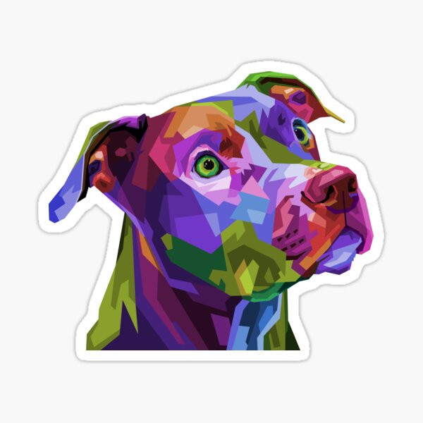 Item preview, Pitbull Pop Art designed and sold by dogstripes.