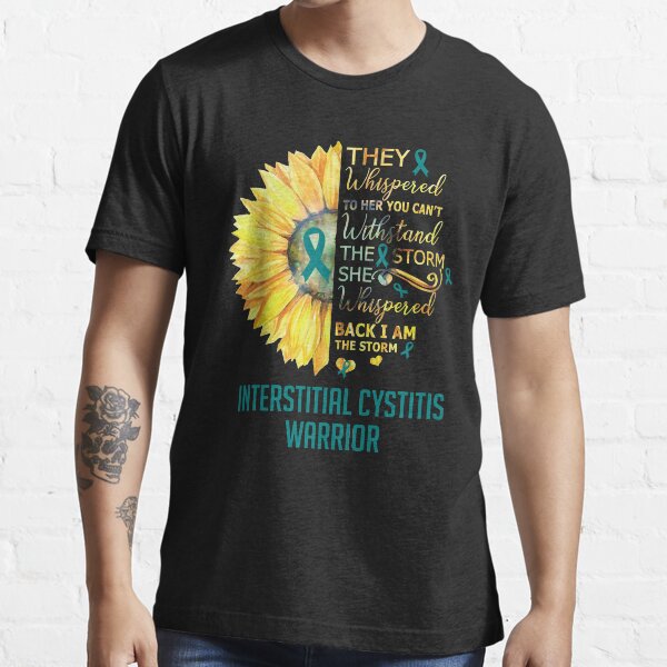 Interstitial Cystitis Awareness Warrior Support Survivor Teal Ribbon Gifts Essential T-Shirt