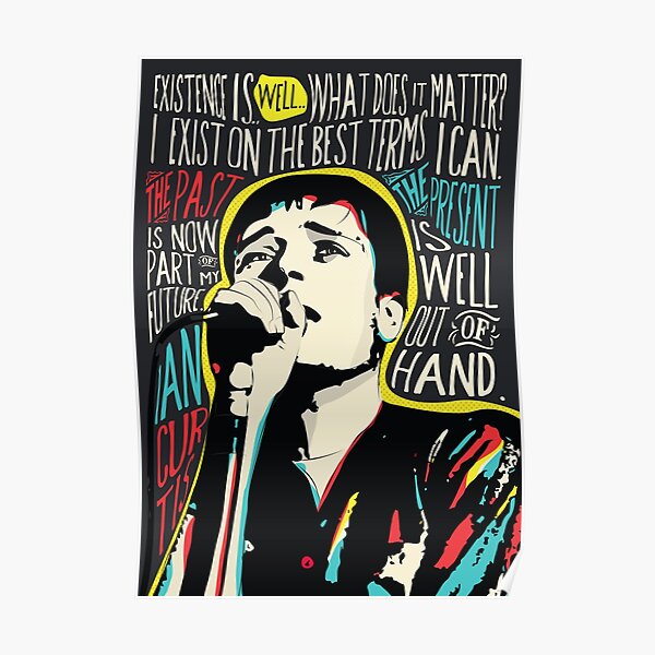 Ian Curtis Joy Division Kunst Poster