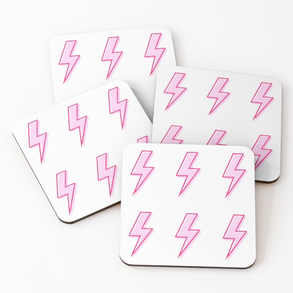 Item preview, pink lightning bolt sticker pack designed and sold by flinning.