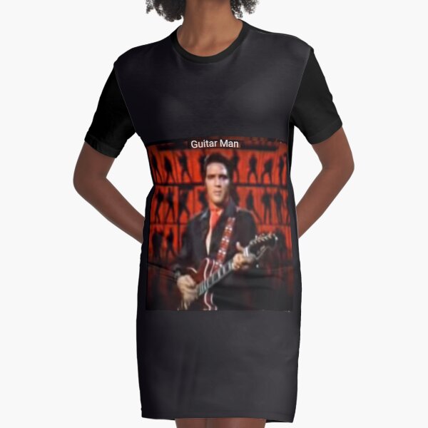 Guitar Man Graphic T-Shirt Dress