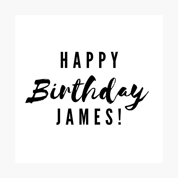 Impression Photo Joyeux Anniversaire Madison Par Creativetext Redbubble