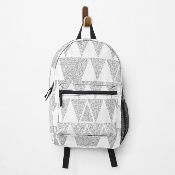 Item preview, Silver and White Triangles designed and sold by Blue-Banana.
