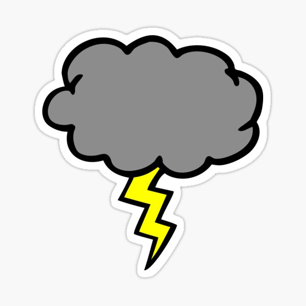 Storm Cloud Stickers | Redbubble