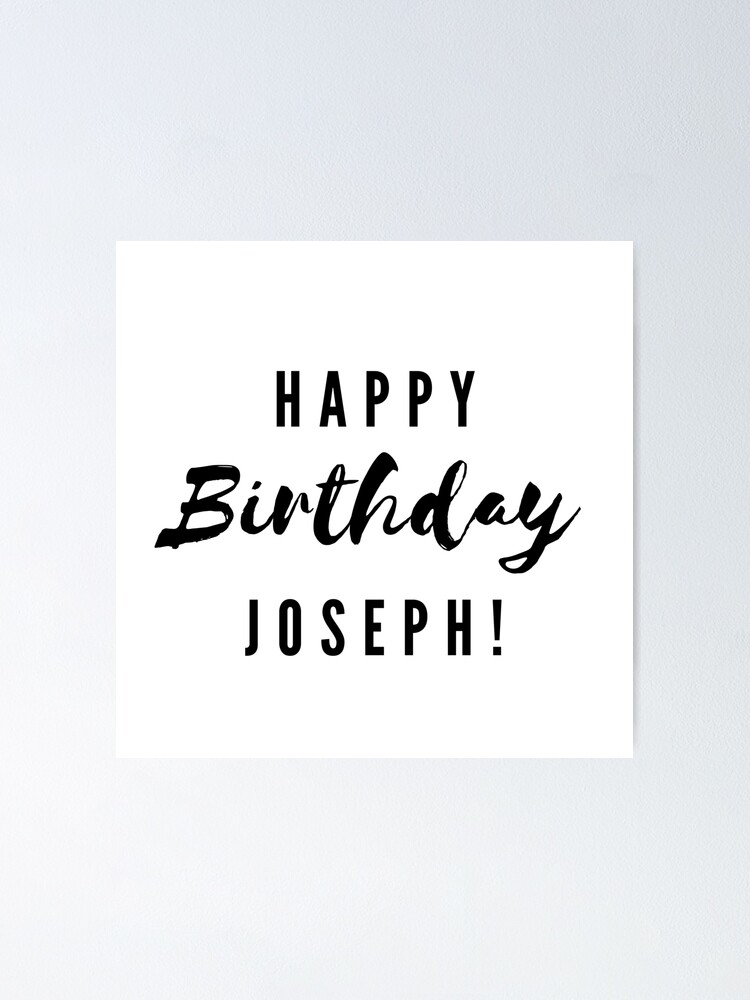 Amazon.com: Happy Birthday Joseph - The Big Birthday Activity Book:  (Personalized Children's Activity Book): 9781986129053: BirthdayDr: Books