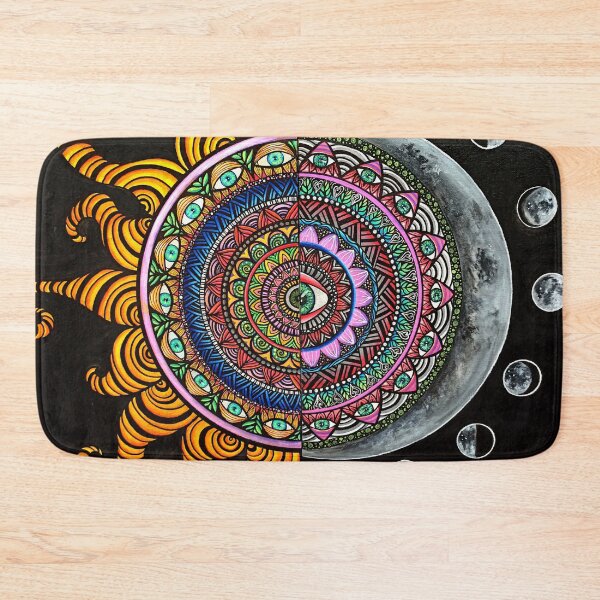 Item preview, sun and moon mandala inspired designed and sold by mayescol.
