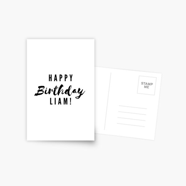 Carte Postale Joyeux Anniversaire William Par Creativetext Redbubble