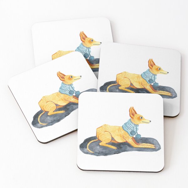 Item preview, Podenco Dog Wearing a Blue Scarf designed and sold by Aimee Lockwood.