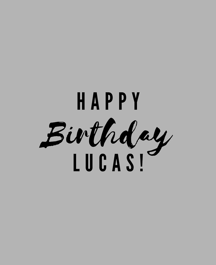 Happy Birthday Lucas Ipad Case Skin By Creativetext Redbubble