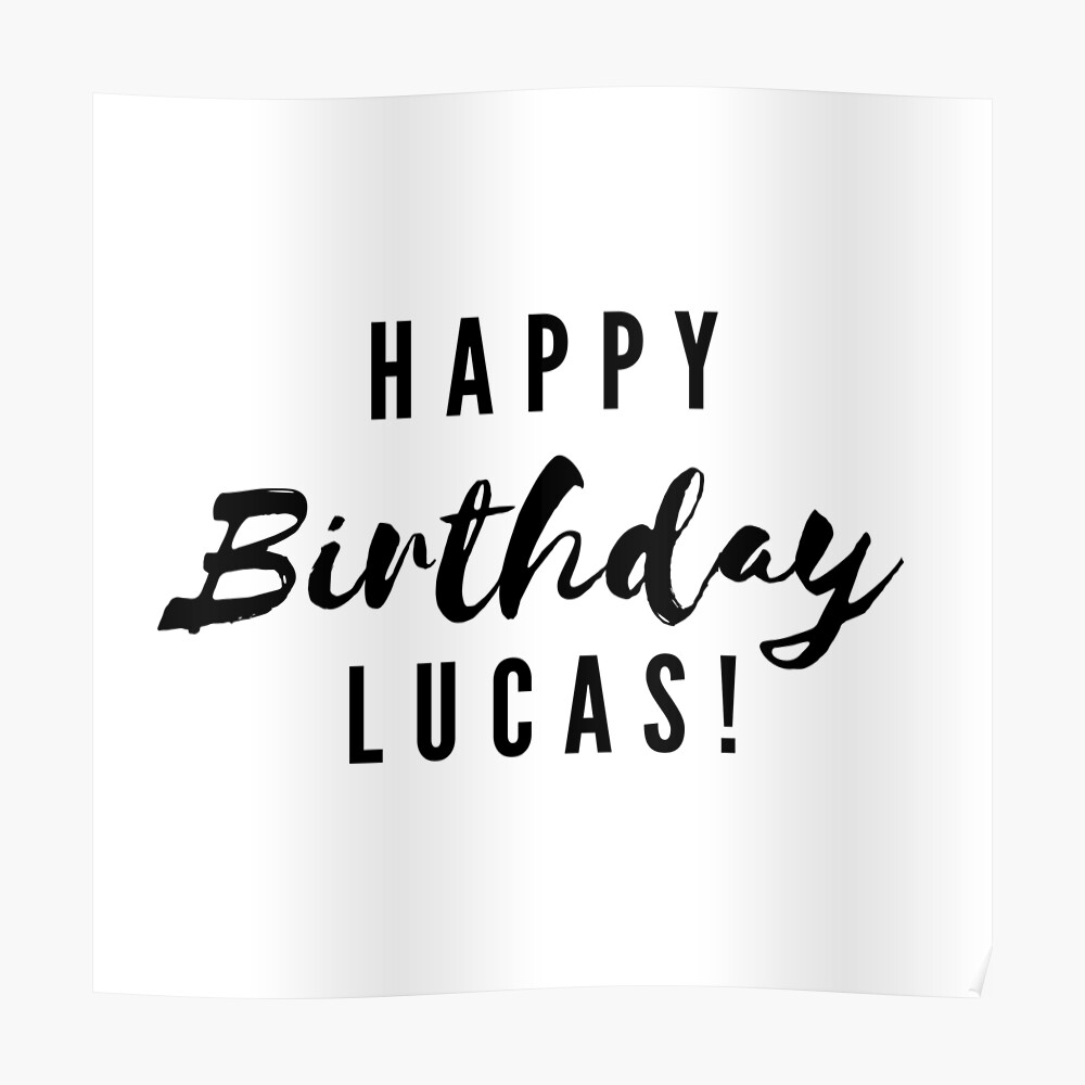 Masque Joyeux Anniversaire Lucas Par Creativetext Redbubble