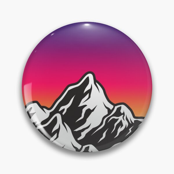 Item preview, Colorful outrun mountains designed and sold by LauraBarnesArt.