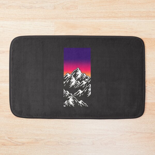 Item preview, Colorful outrun mountains designed and sold by LauraBarnesArt.