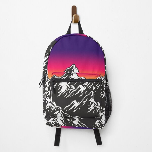 Item preview, Colorful outrun mountains designed and sold by LauraBarnesArt.