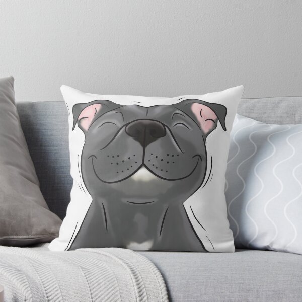 Item preview, Smiling Blue Staffy Dog (stafford) Staffy Love  designed and sold by jolographics.