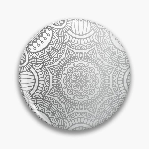 Item preview, Silver Ethnic Pattern With Mandalas designed and sold by Vic Torys ☆.