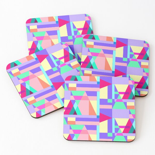 Item preview, Abstract color triangles  designed and sold by urban-color.