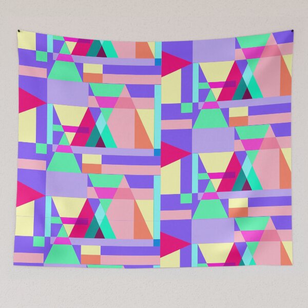 Item preview, Abstract color triangles  designed and sold by urban-color.
