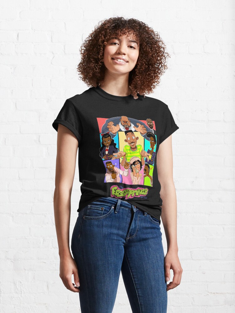 Alternate view of Fresh Prince of Bel Air Cartoon Cover Classic T-Shirt
