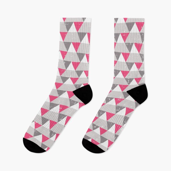 Item preview, Geo Triangles - Pink and Grey designed and sold by Blue-Banana.