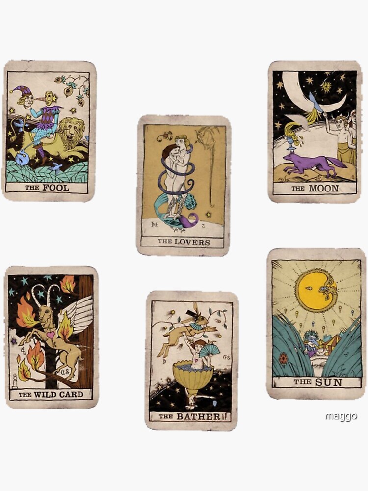 tarot card sticker pack | Sticker