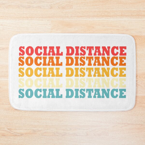 Item preview, Social Distance - White Retro designed and sold by AJ-DesignCo.