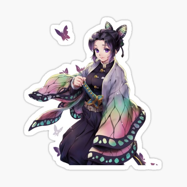 Demon Slayer Kimetsu No Yaiba Anime Shinobu Kocho Chibi Stickers ...