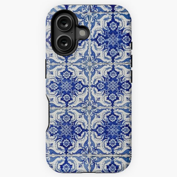 Vista previa del artículo con la obra «Azulejos portugueses vintage de color azul esmaltado», diseñado y vendido por am-mantilla2156.