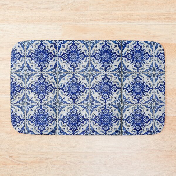 Item preview, Portuguese vintage blue azulejo glazed tiles designed and sold by am-mantilla2156.