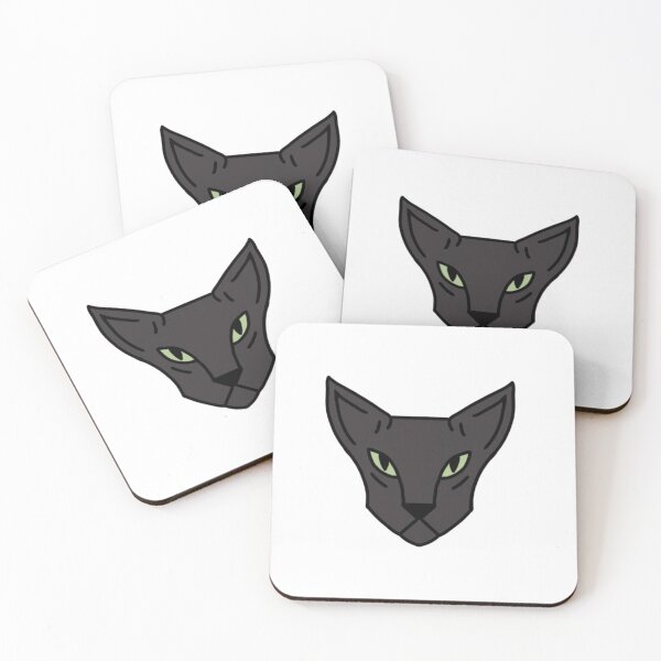Item preview, geometric black cat design designed and sold by cyberrhaunt.