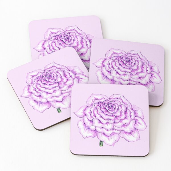 Item preview, Pink Spotted Cabbage Rose designed and sold by Michelebuttons.